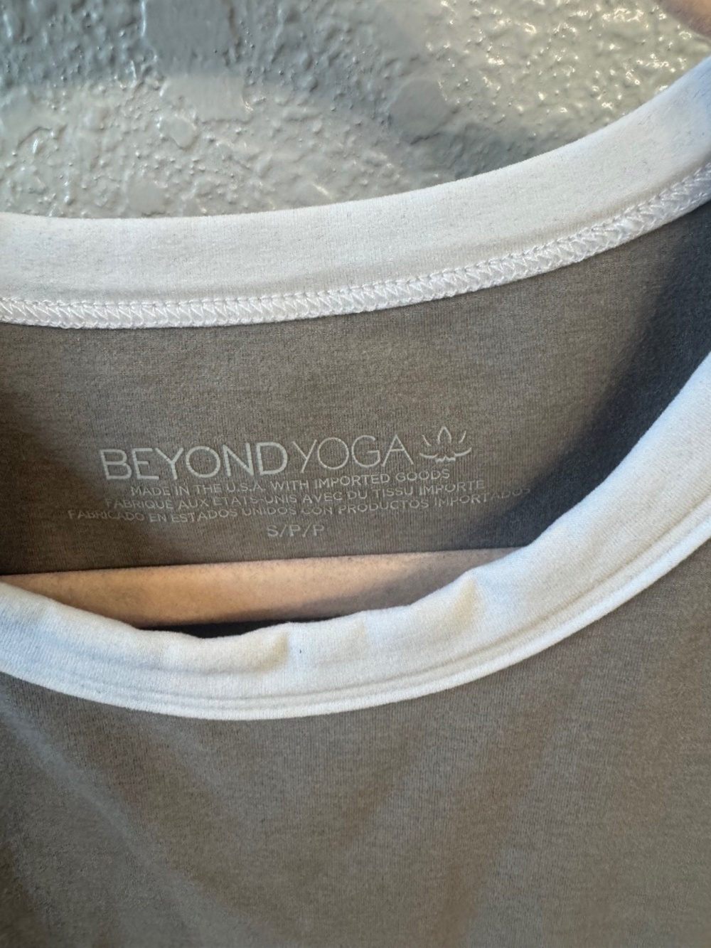 Beyond Yoga Brown and White Dress
